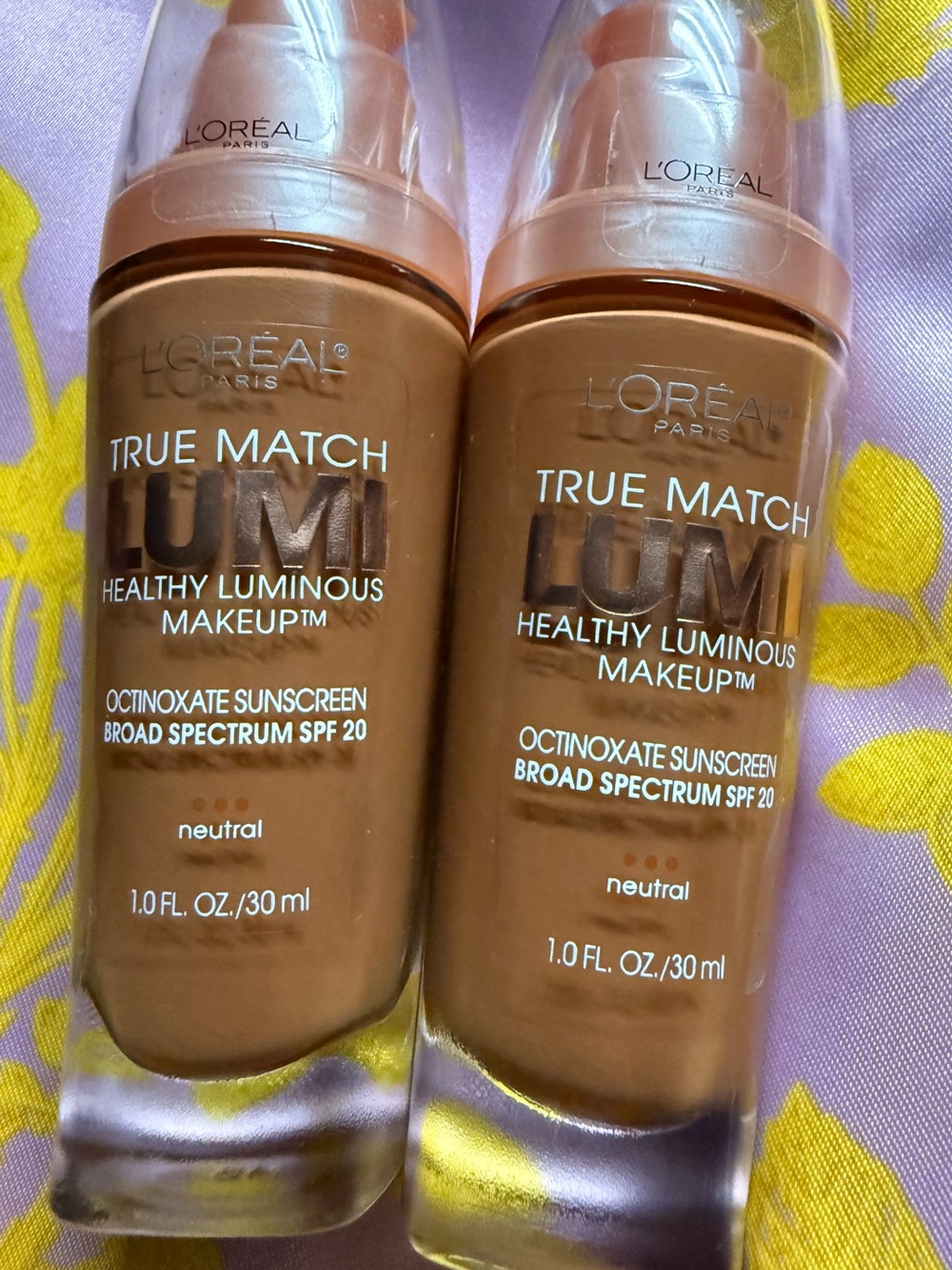 2x L’Oreal True Match Lumi Healthy Luminous Makeup - Neutral n7-8 - cappuccino